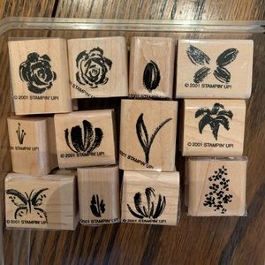 Watercolor Minis rubber stamp set